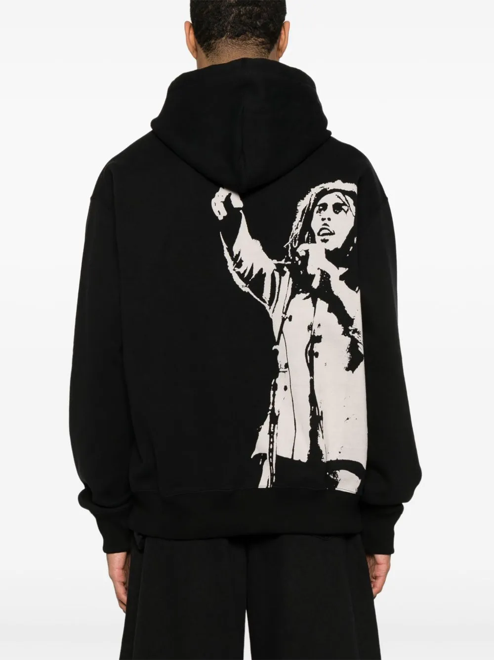 Junya Watanabe tryckt bomulls hoodie