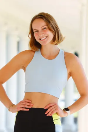 Kella Pocket Crop Top (FeelSoft™ baby blue) (L, XL only)