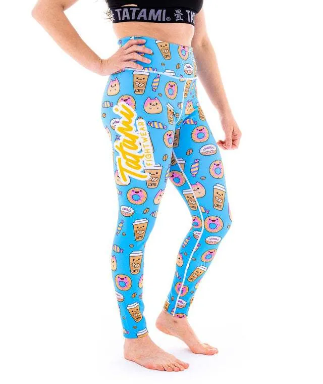 LADIES COFFEE CAT LEGGINGS