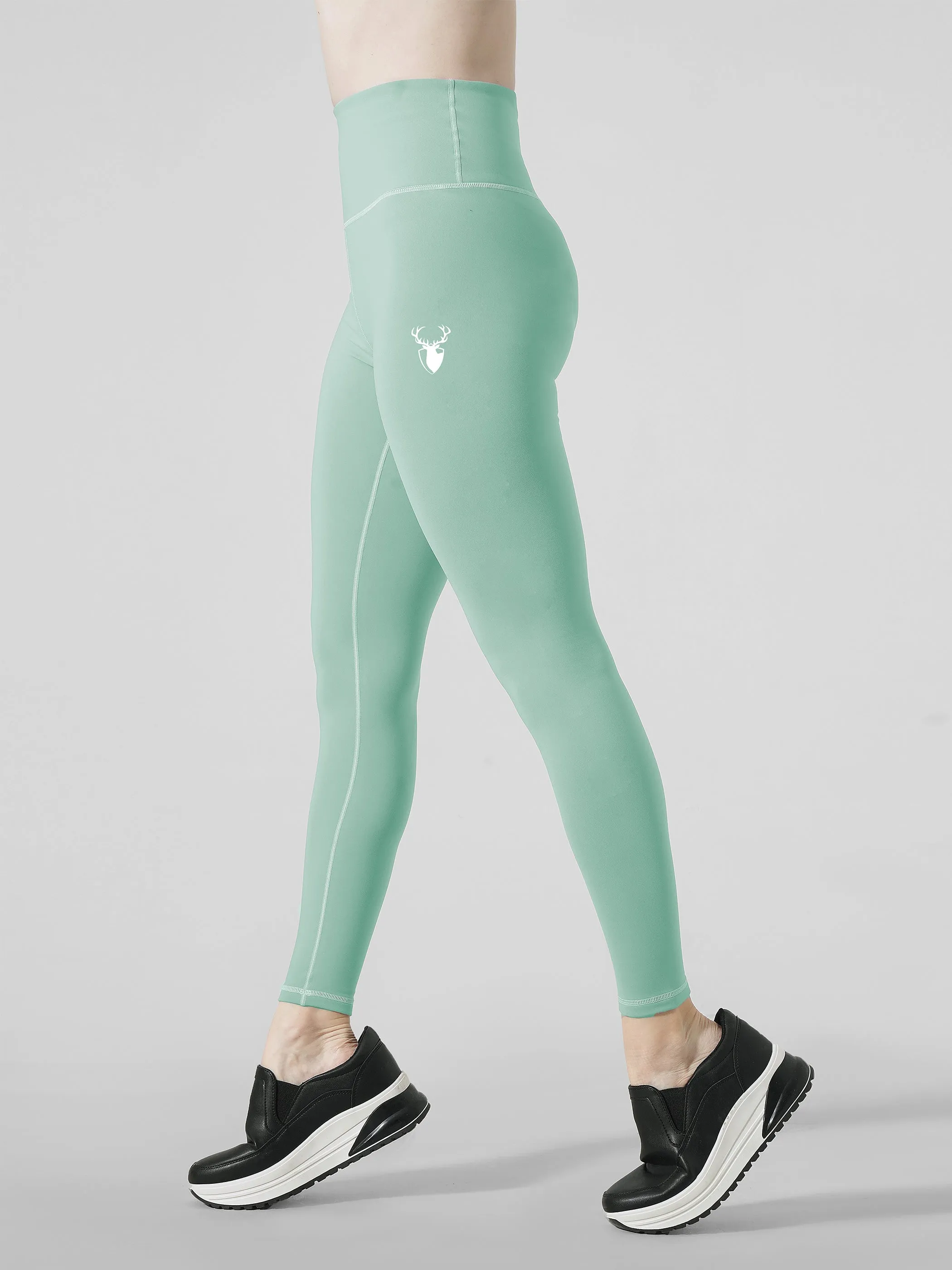 Leera Basic Legging in Dollar Green