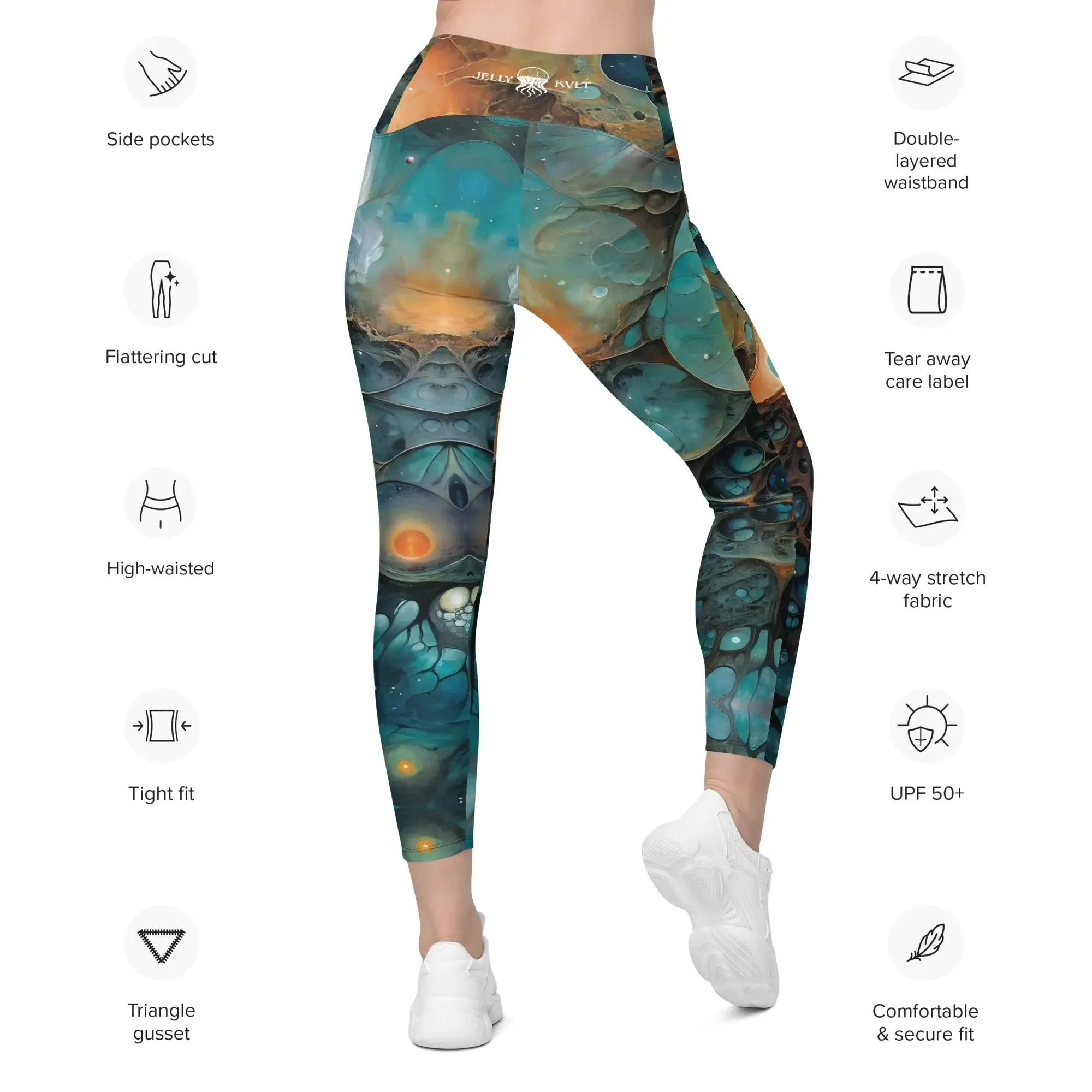 Leggings with Pockets Chthonic Echoes