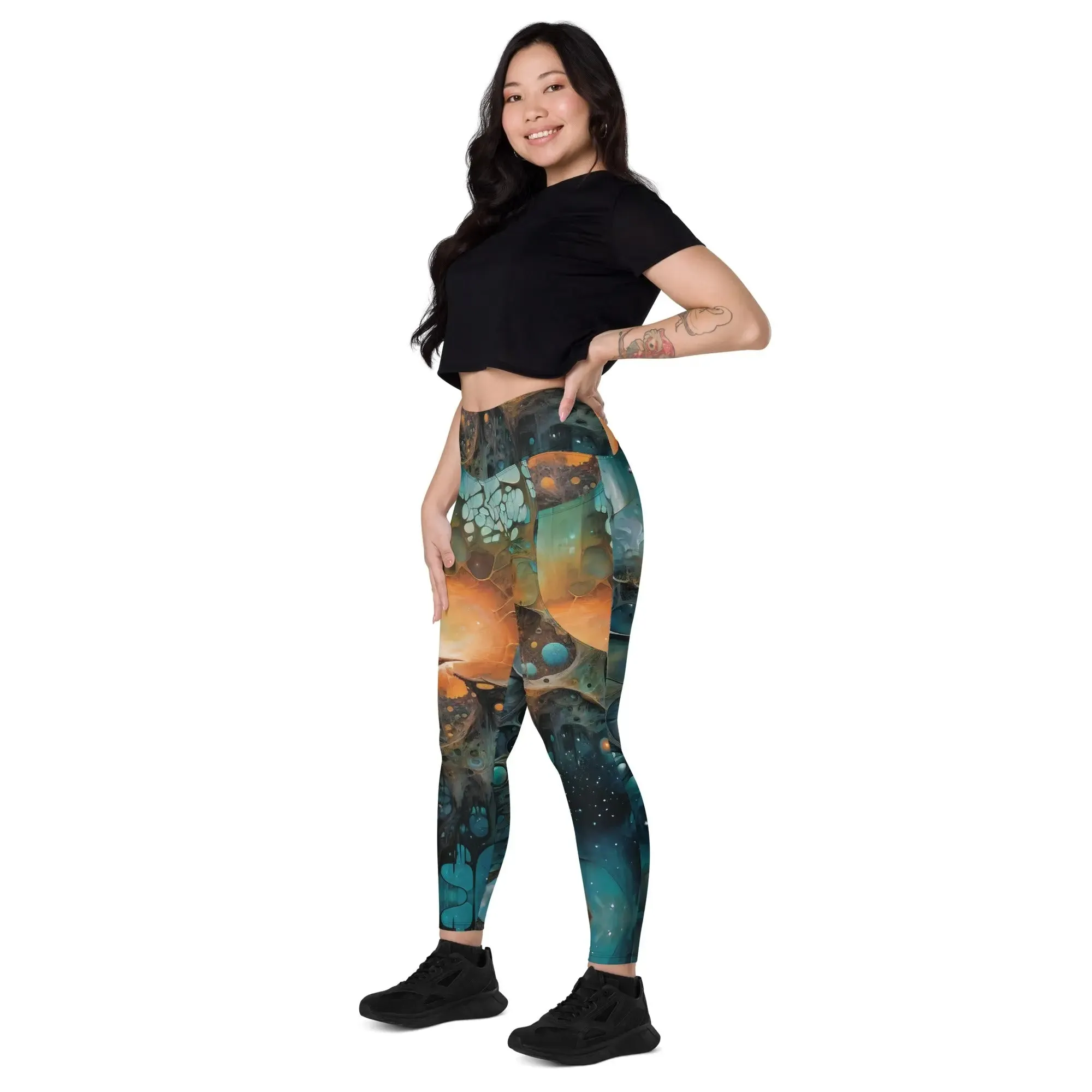 Leggings with Pockets Chthonic Echoes