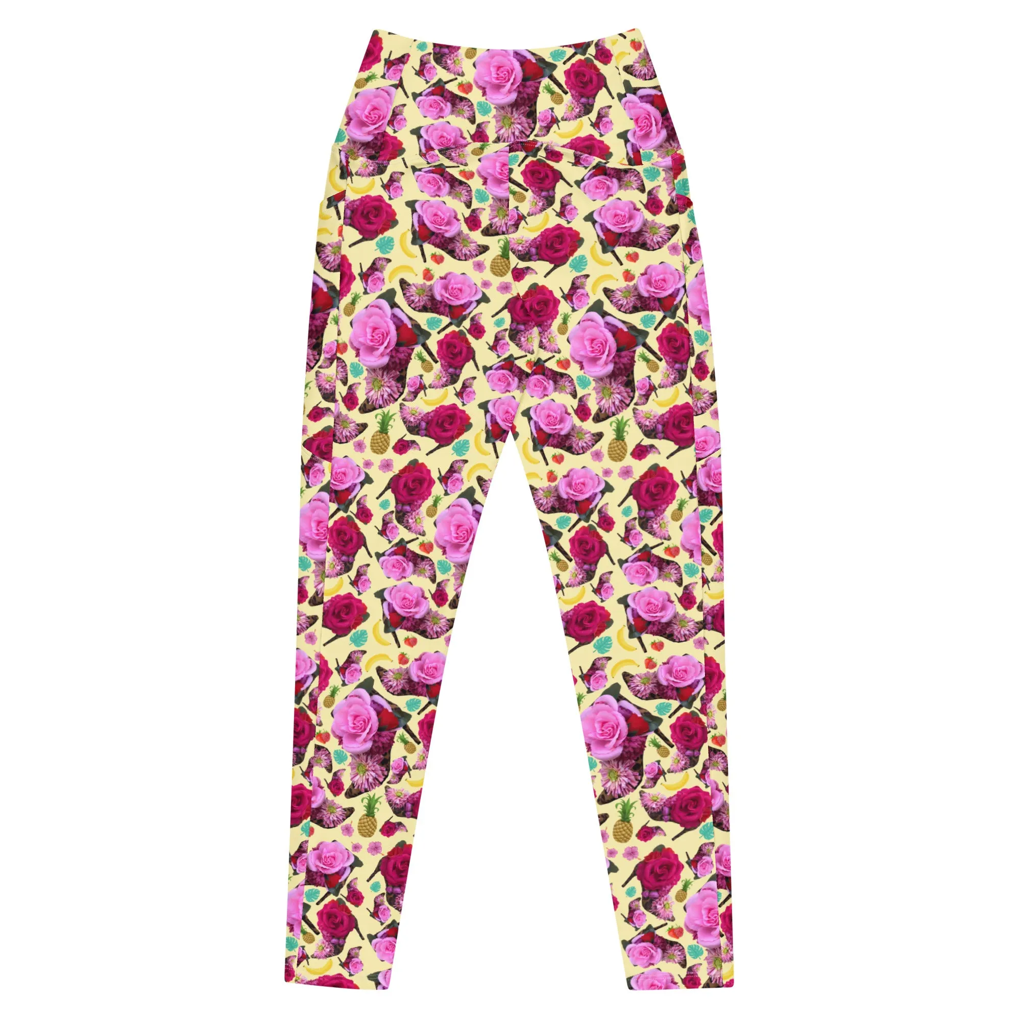 Leggings with pockets 'Jungle Flower'