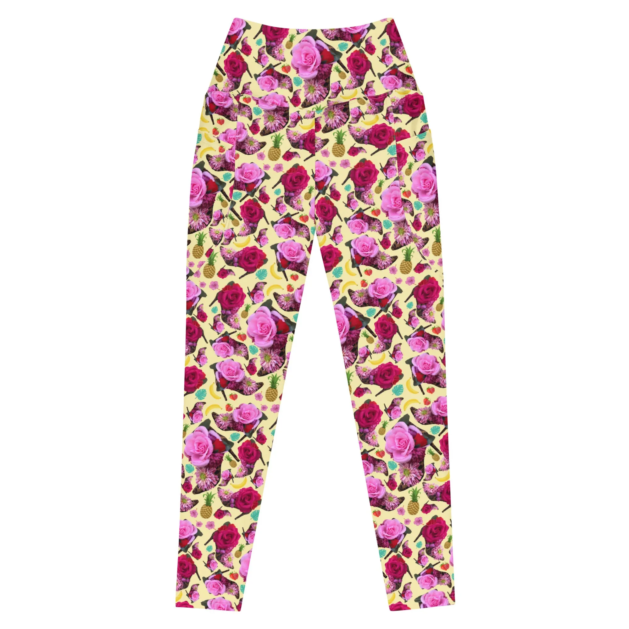Leggings with pockets 'Jungle Flower'