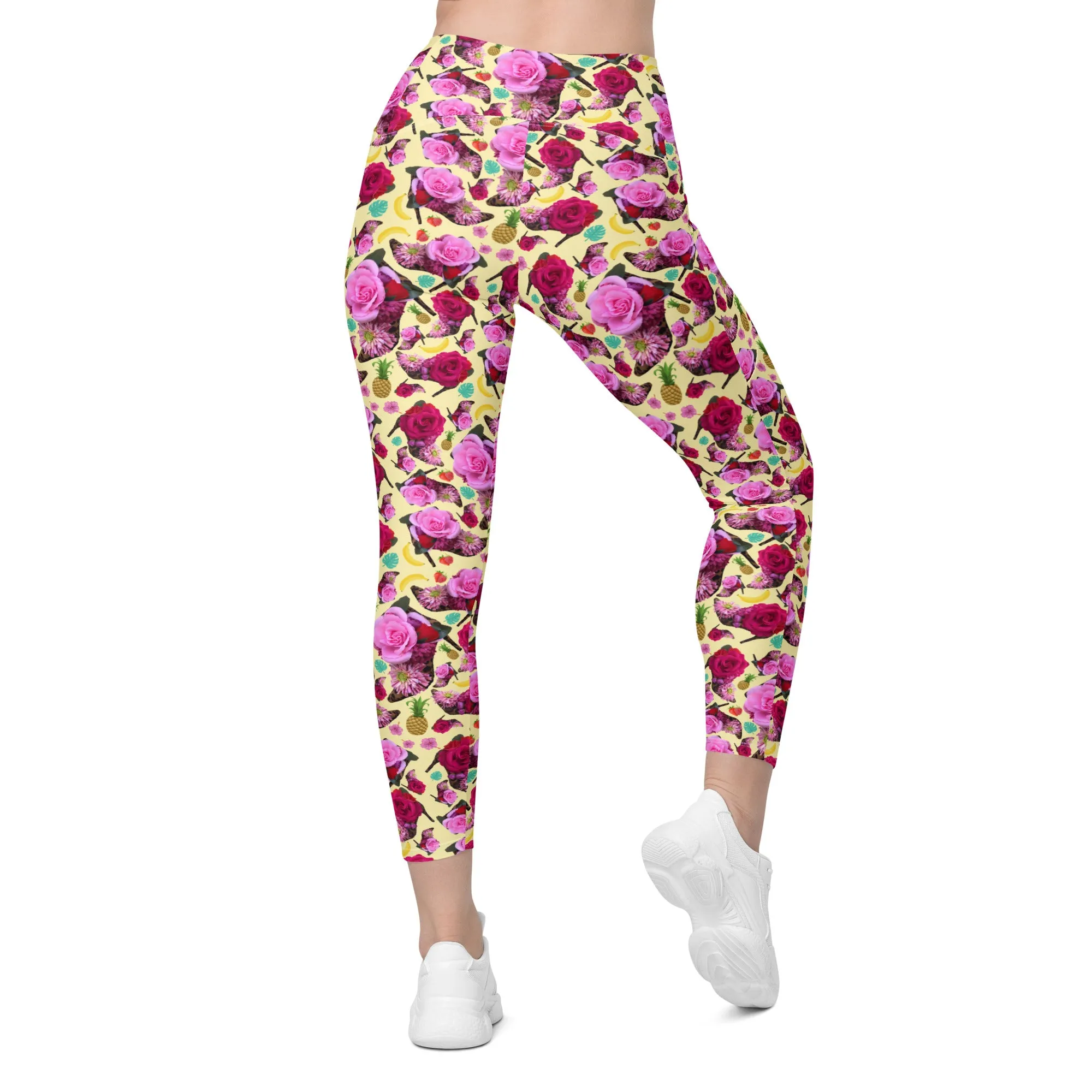 Leggings with pockets 'Jungle Flower'