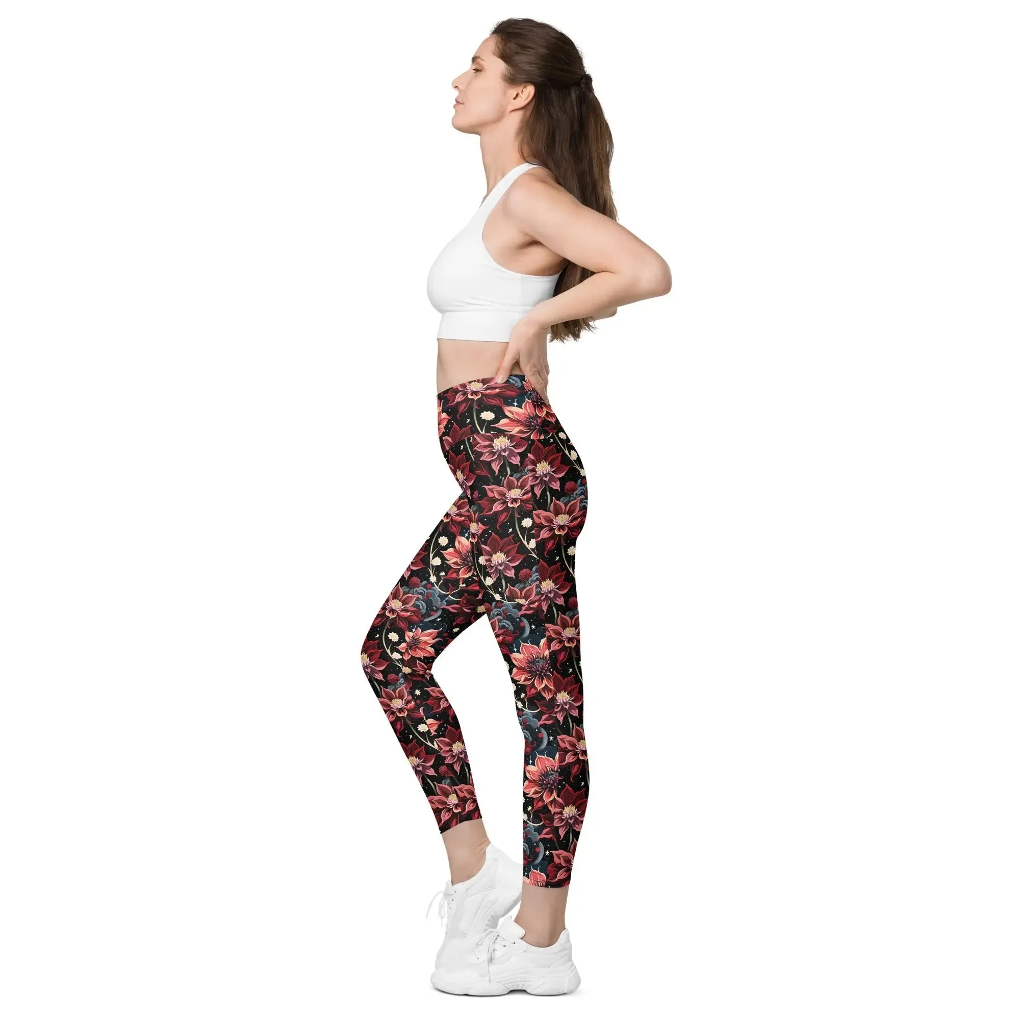 Leggings with Pockets Twilight Dahlia