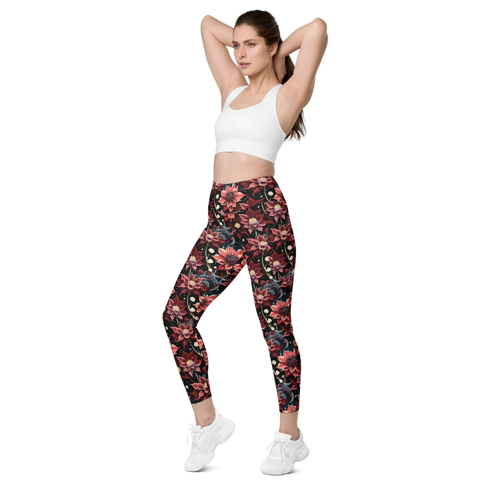 Leggings with Pockets Twilight Dahlia