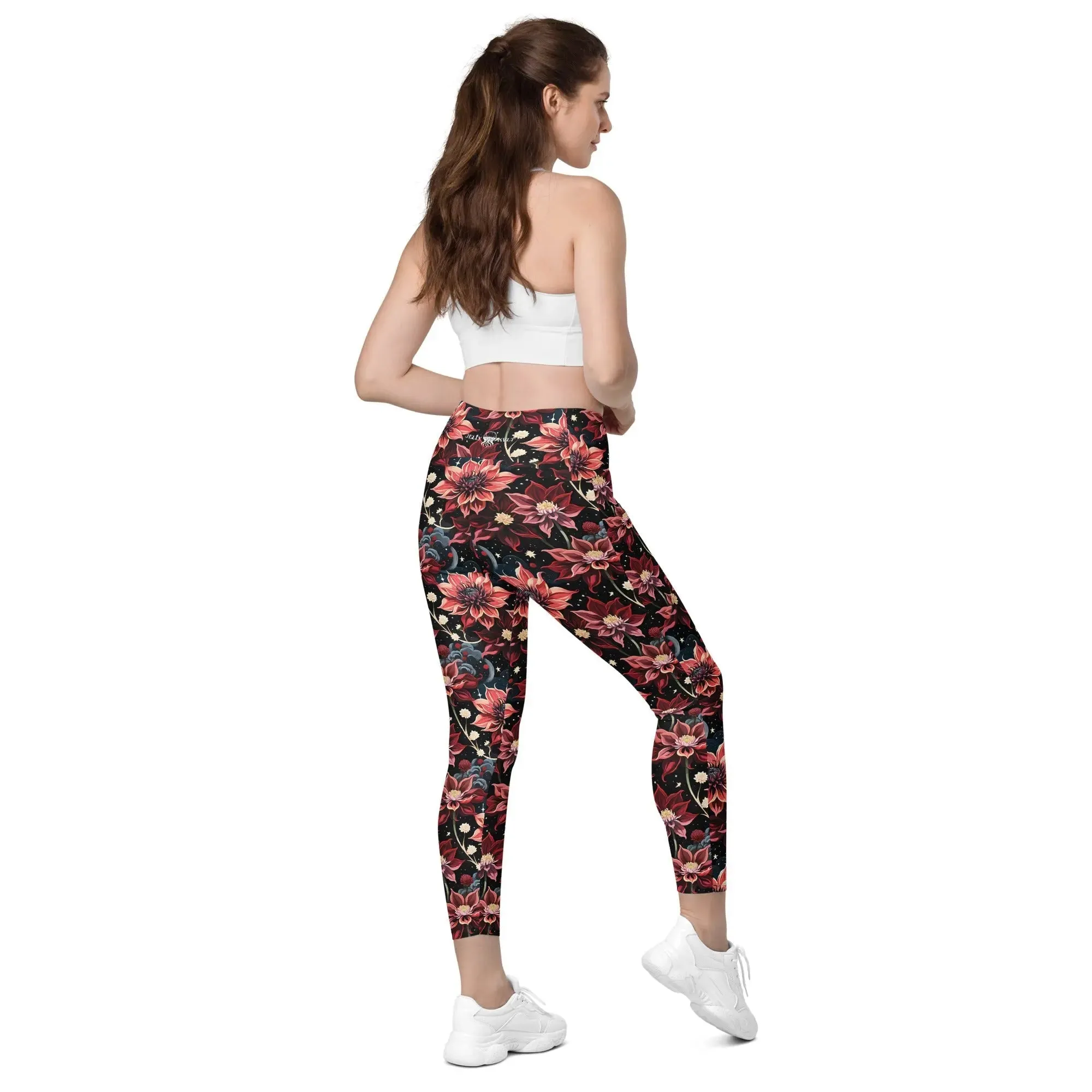 Leggings with Pockets Twilight Dahlia