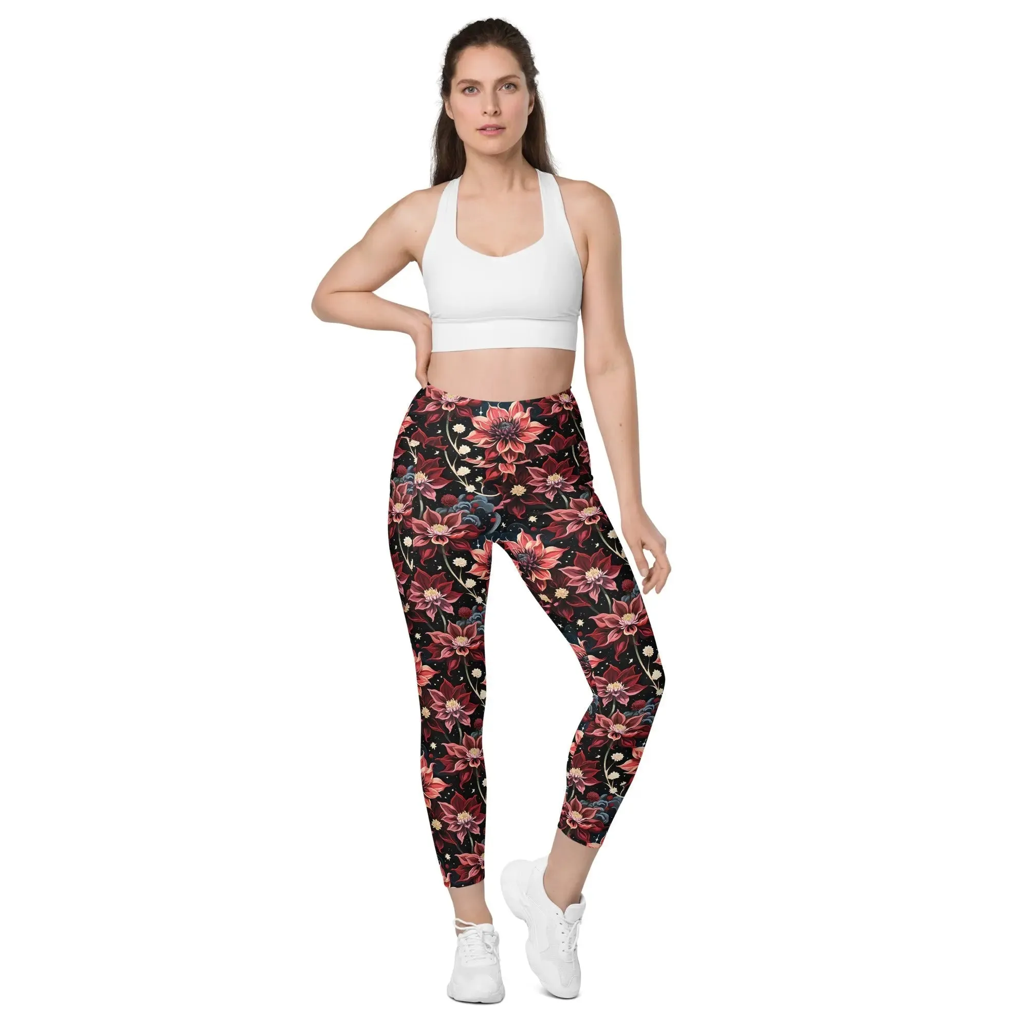 Leggings with Pockets Twilight Dahlia