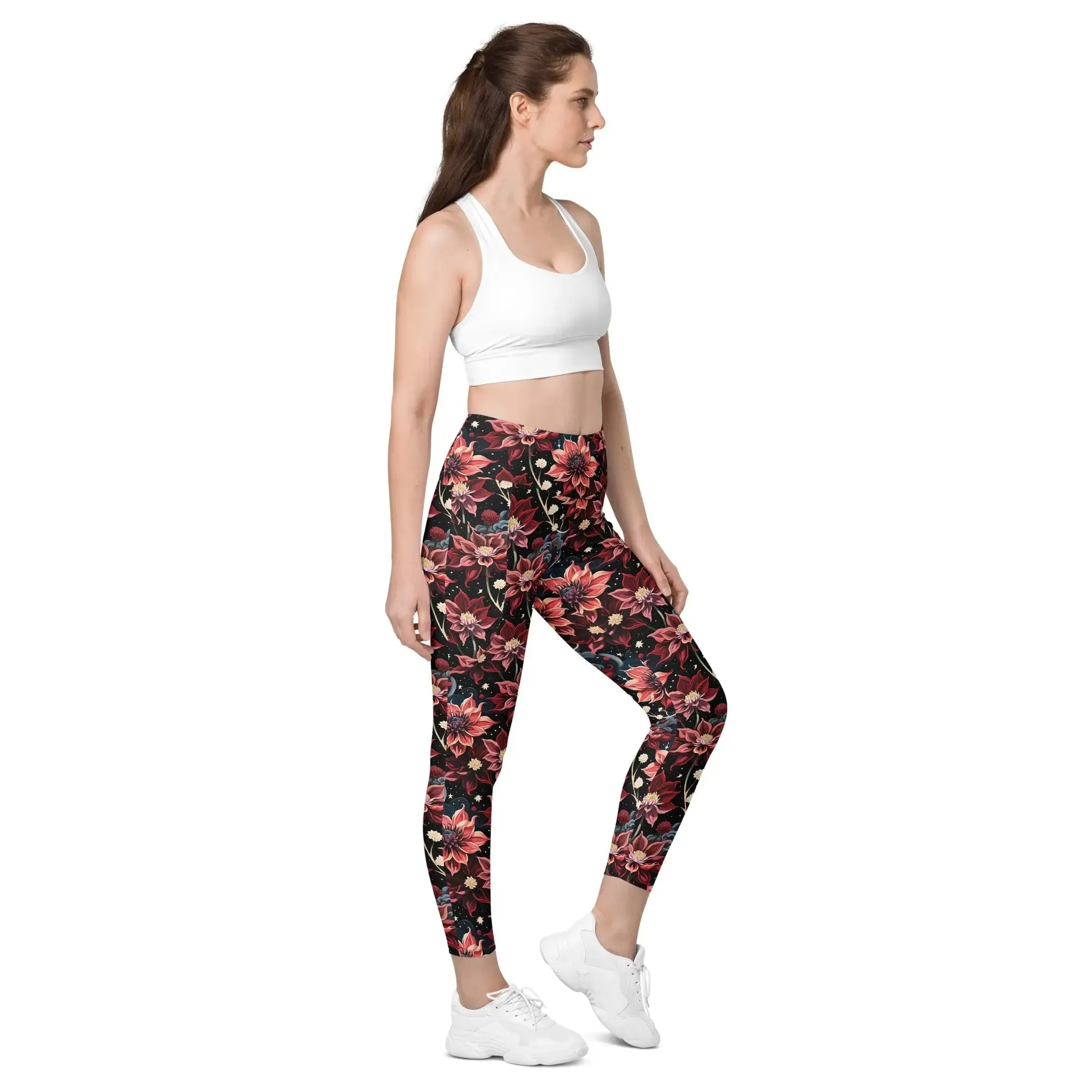 Leggings with Pockets Twilight Dahlia