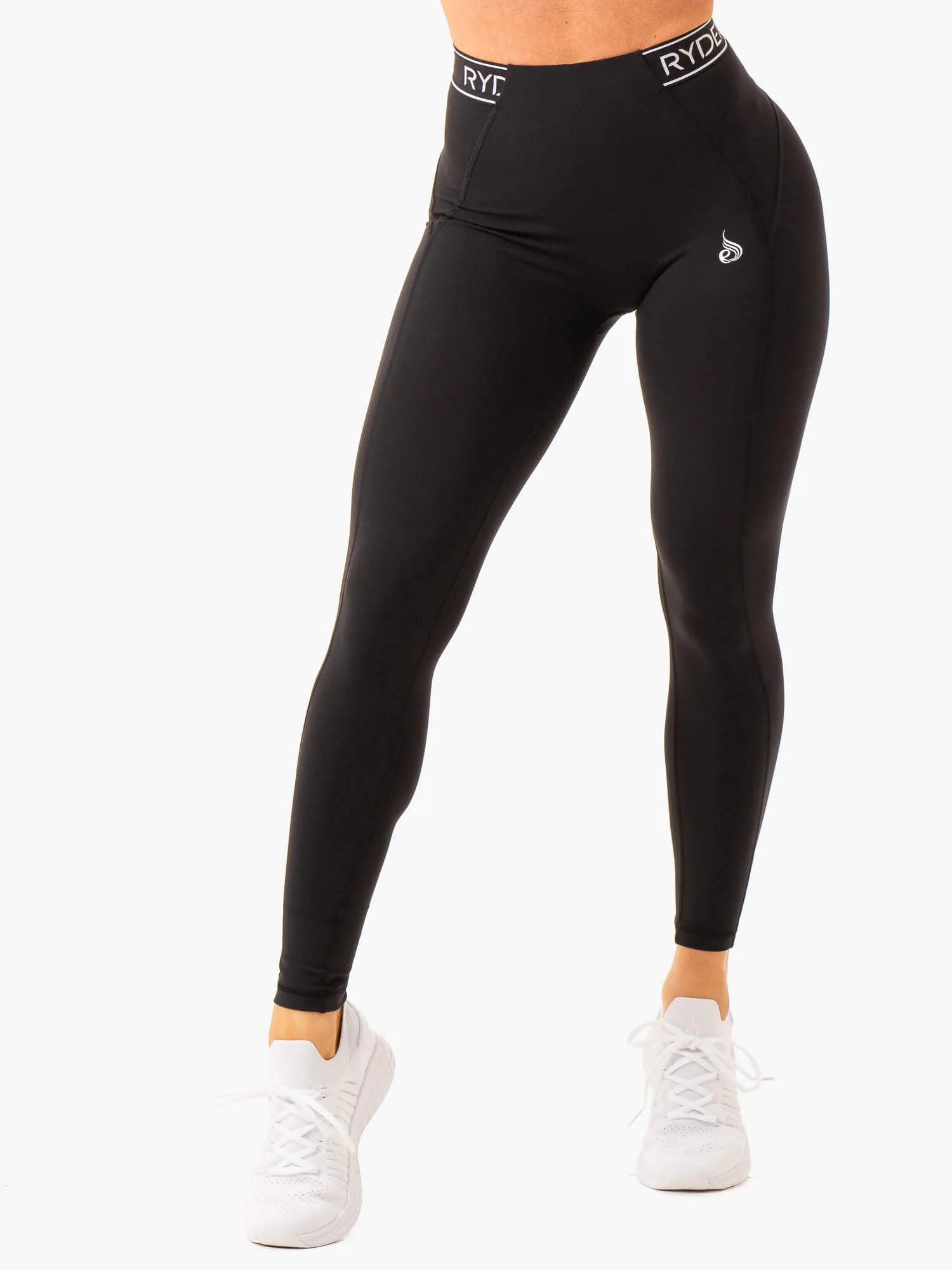 Level Up High Waisted Scrunch Leggings - Black