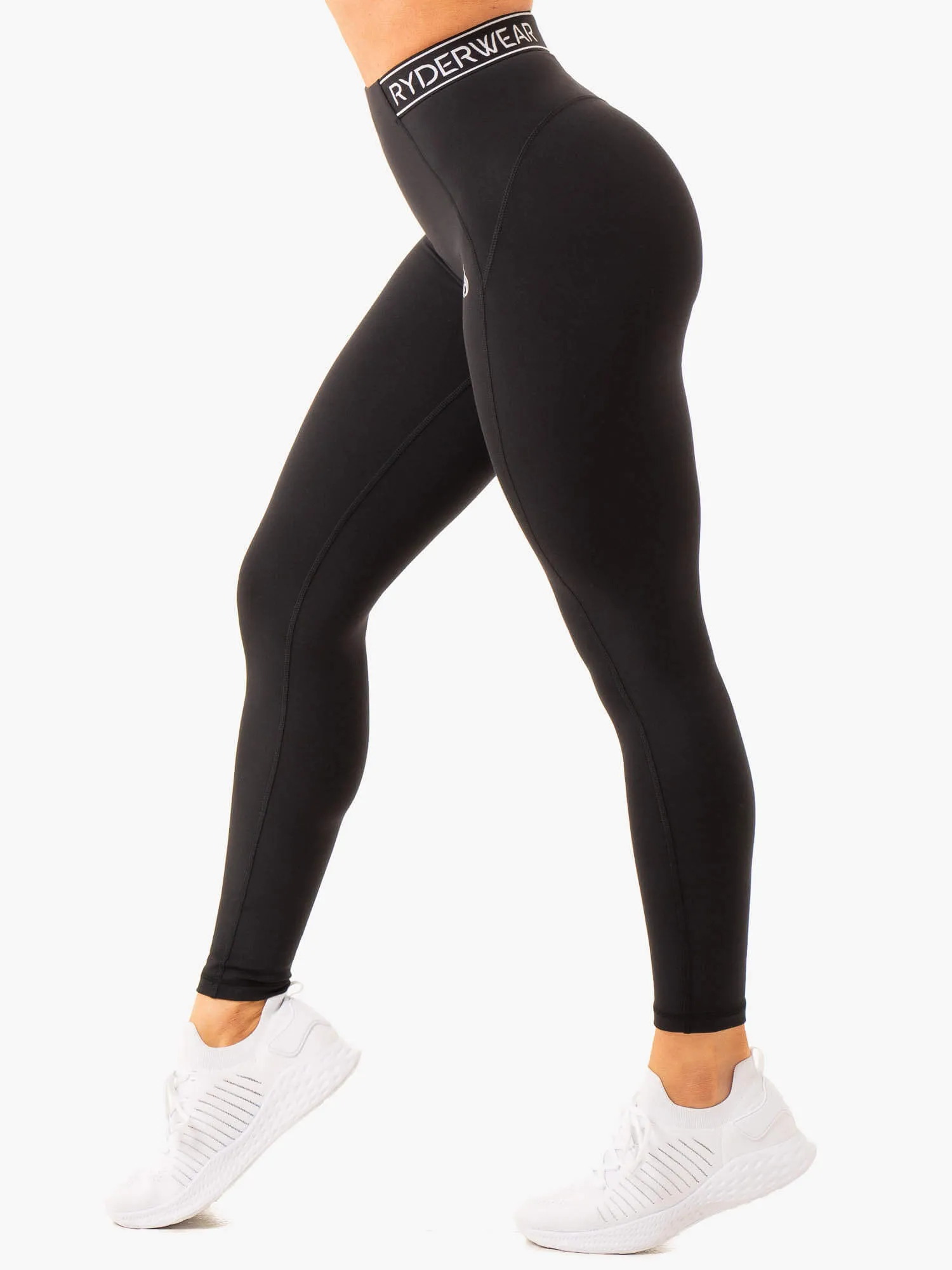 Level Up High Waisted Scrunch Leggings - Black