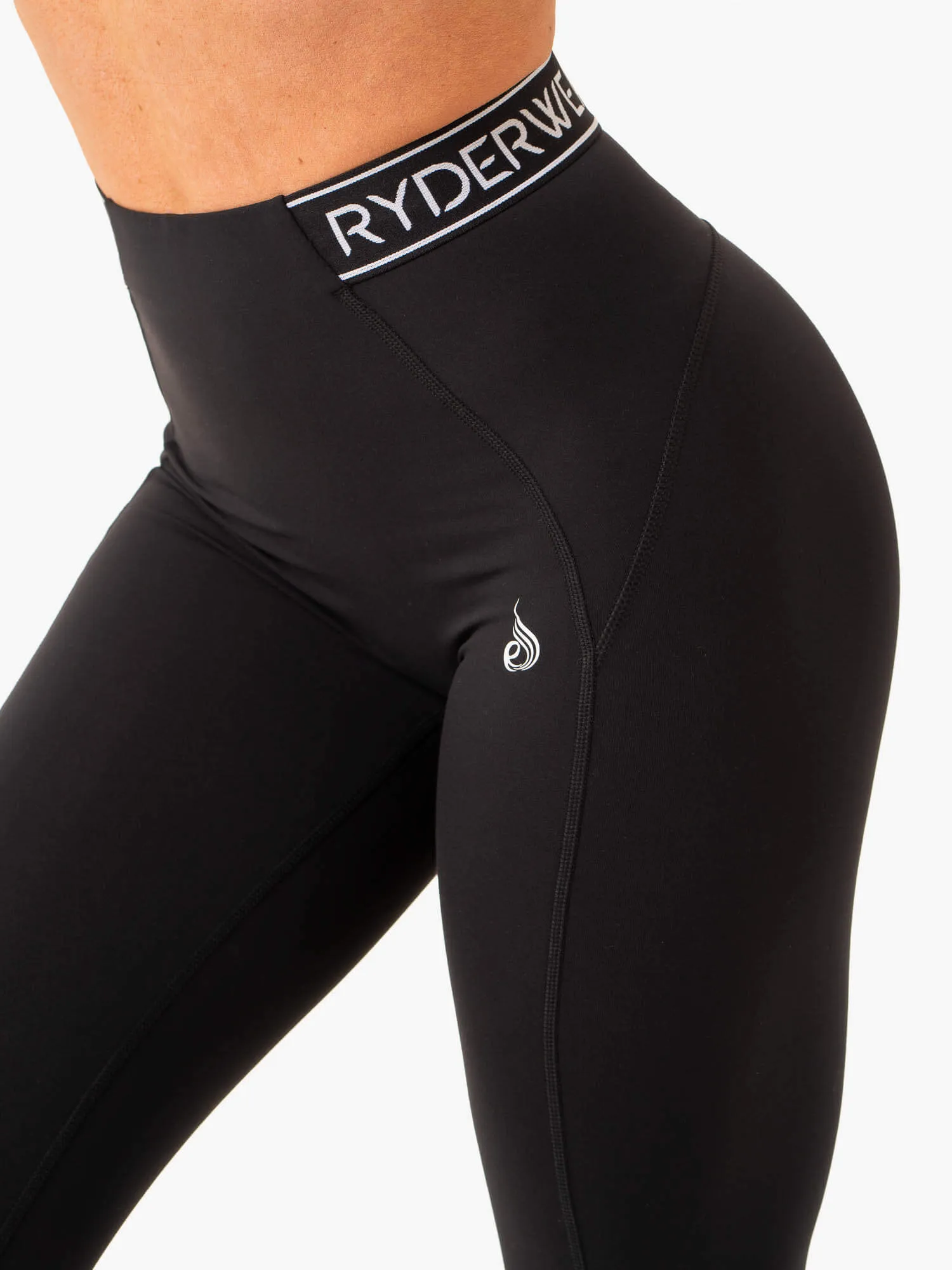 Level Up High Waisted Scrunch Leggings - Black