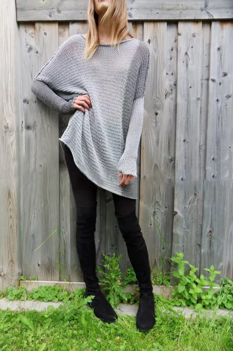Long Sleeved Hooded Color Matching Sweater