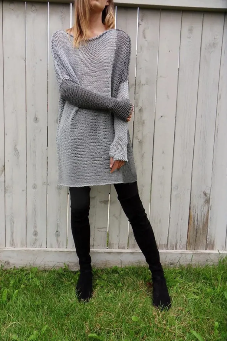 Long Sleeved Hooded Color Matching Sweater