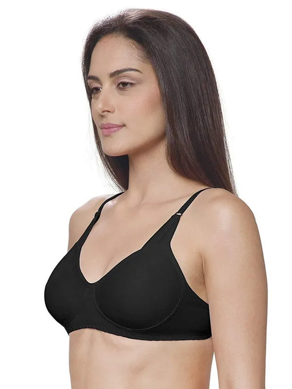 Lovable Black Non Padded Non Wired Full Coverage Bra ADL-13-Black