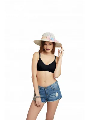 Lovable Black Non Padded Non Wired Full Coverage Bra FAB-Black