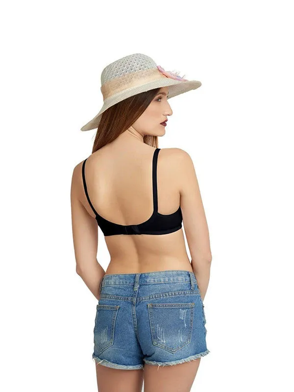 Lovable Black Non Padded Non Wired Full Coverage Bra FAB-Black