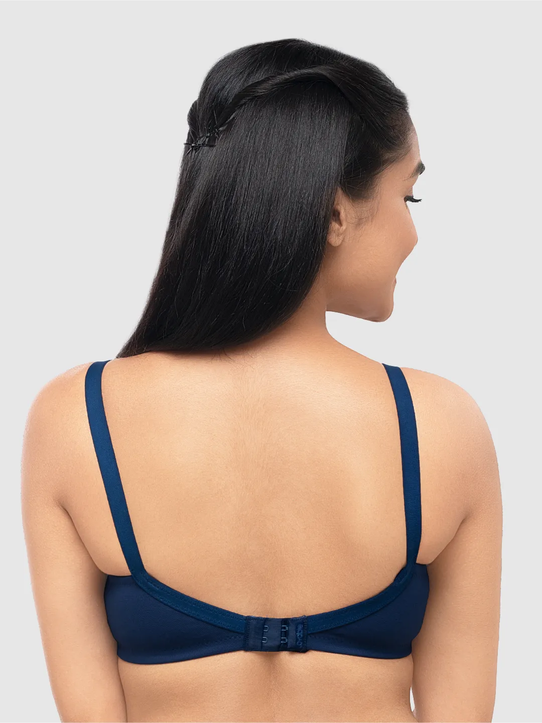Lovable Navy Blue Non Padded Non Wired Full Coverage Bra ADL-THE 1-Navy Blue