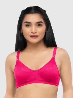 Lovable Pink Rose Non Padded Non Wired Full Coverage Bra ADL-THE 1-Pink Rose