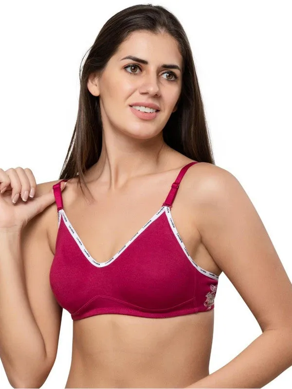 Lovable Rasberry Non Padded Non Wired Full Coverage Bra NEXA 7-Rasberry