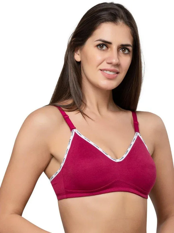 Lovable Rasberry Non Padded Non Wired Full Coverage Bra NEXA 7-Rasberry