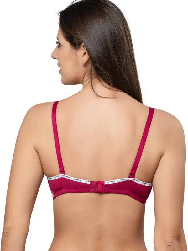 Lovable Rasberry Non Padded Non Wired Full Coverage Bra NEXA 7-Rasberry