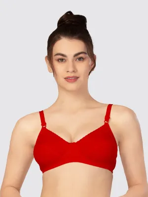 Lovable T.Red Non Padded Non Wired Full Coverage Bra COMFYST-T.Red