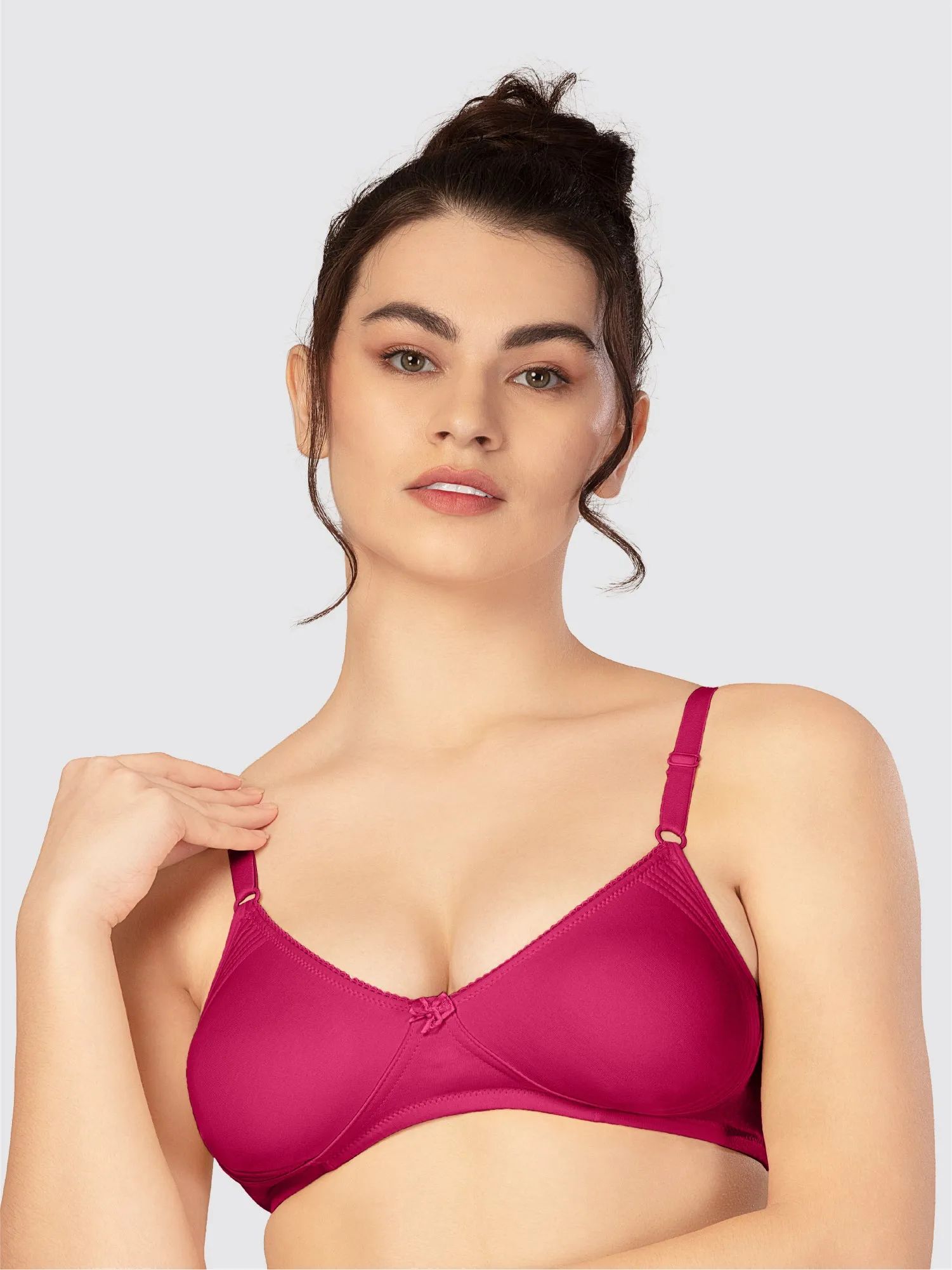 Lovable Violet Non Padded Non Wired Full Coverage Bra CLASSIC - VIOLET
