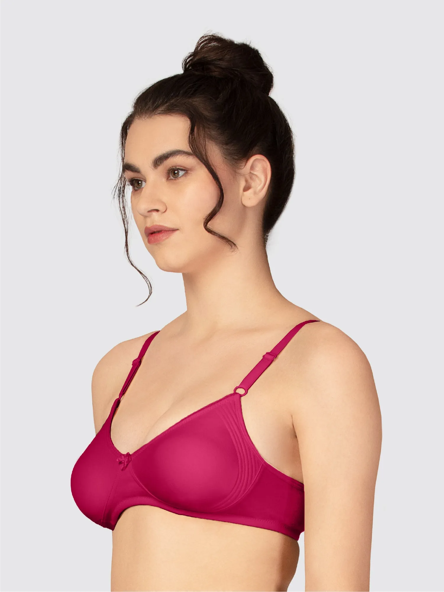 Lovable Violet Non Padded Non Wired Full Coverage Bra CLASSIC - VIOLET