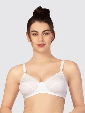 Lovable White Non Padded Non Wired Full Coverage Bra COMFYST-White