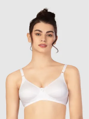 Lovable White Non Padded Non Wired Full Coverage Bra ENCIRCLE ELITE-White