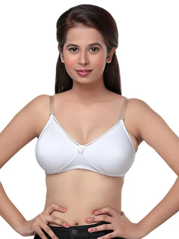 Lovable White Non Padded Non Wired Full Coverage Bra MARVEL-White