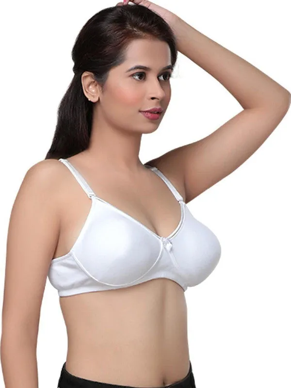 Lovable White Non Padded Non Wired Full Coverage Bra MARVEL-White
