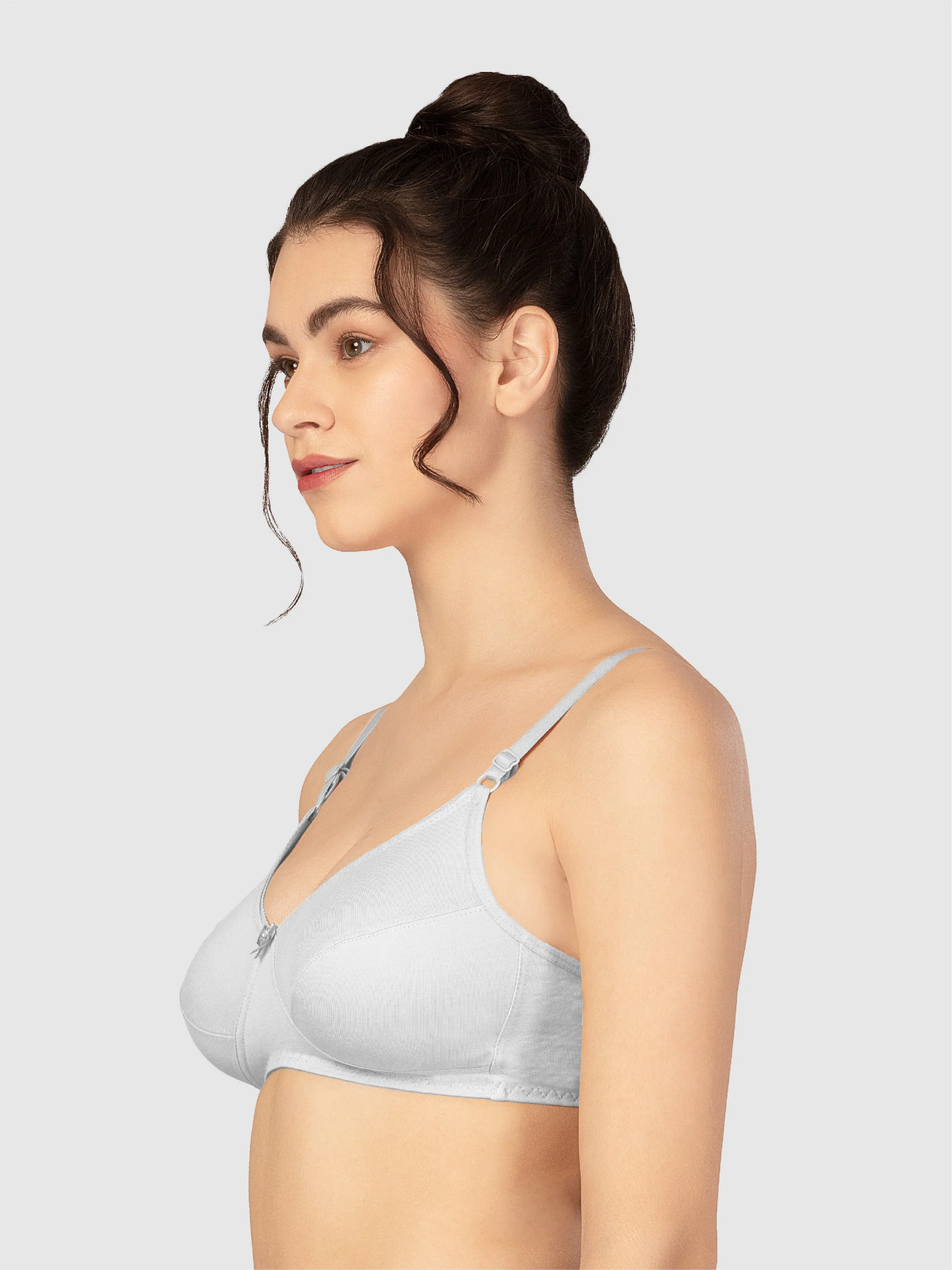 Lovable White Non Padded Non Wired Full Coverage Bra STRETCH-X-WHITE