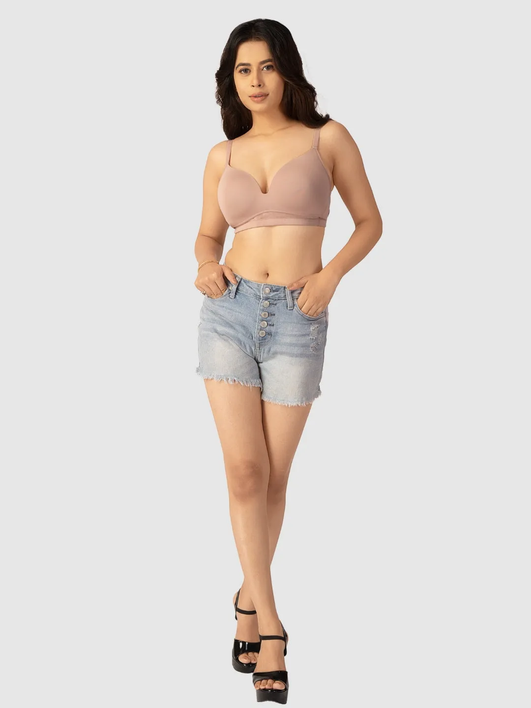 Lovable Womens Padded Non Wired 3/4th Coverage Bra