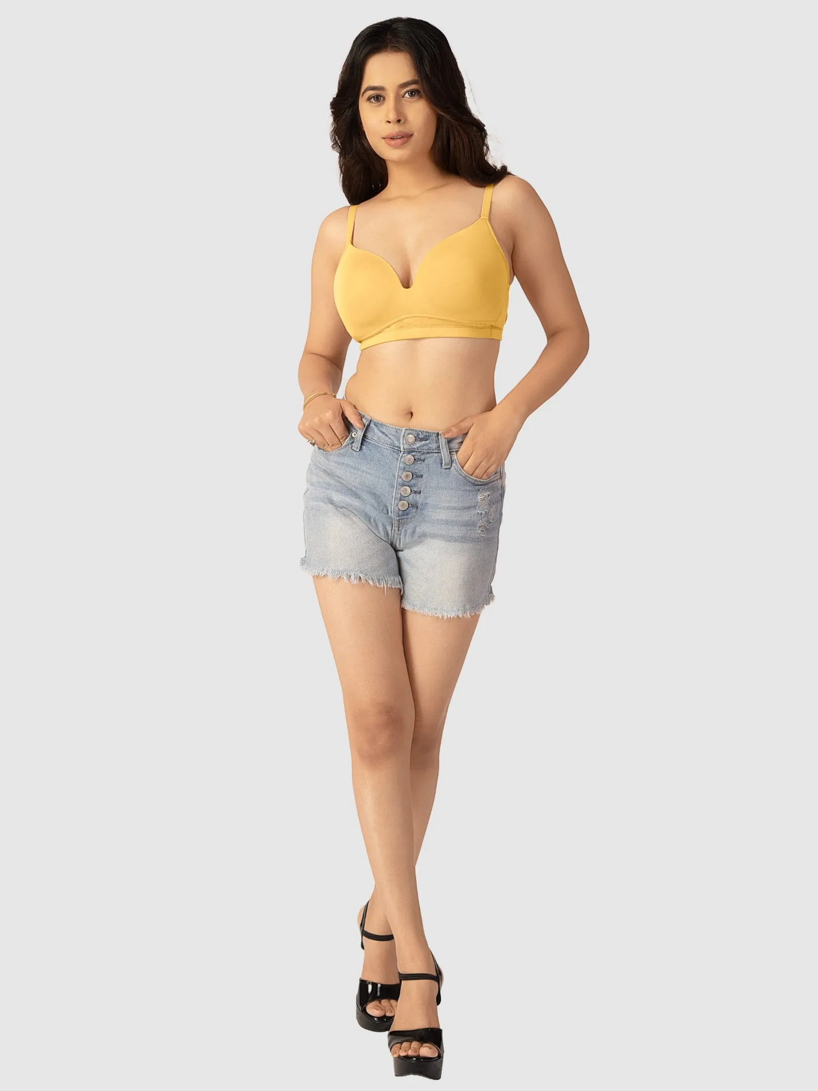 Lovable Womens Padded Non Wired 3/4th Coverage Bra
