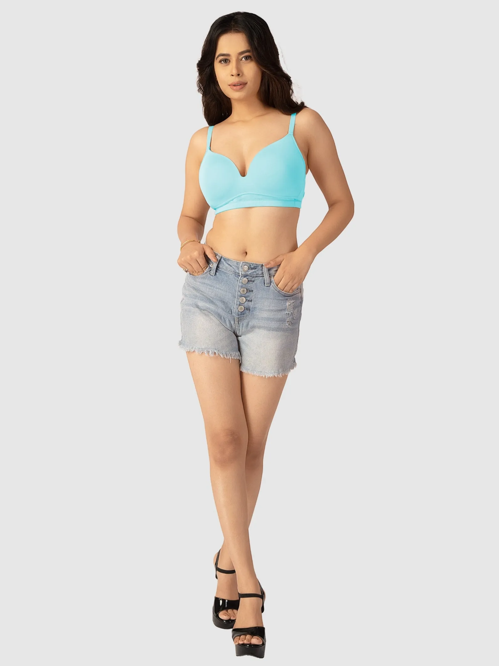 Lovable Womens Padded Non Wired 3/4th Coverage Bra
