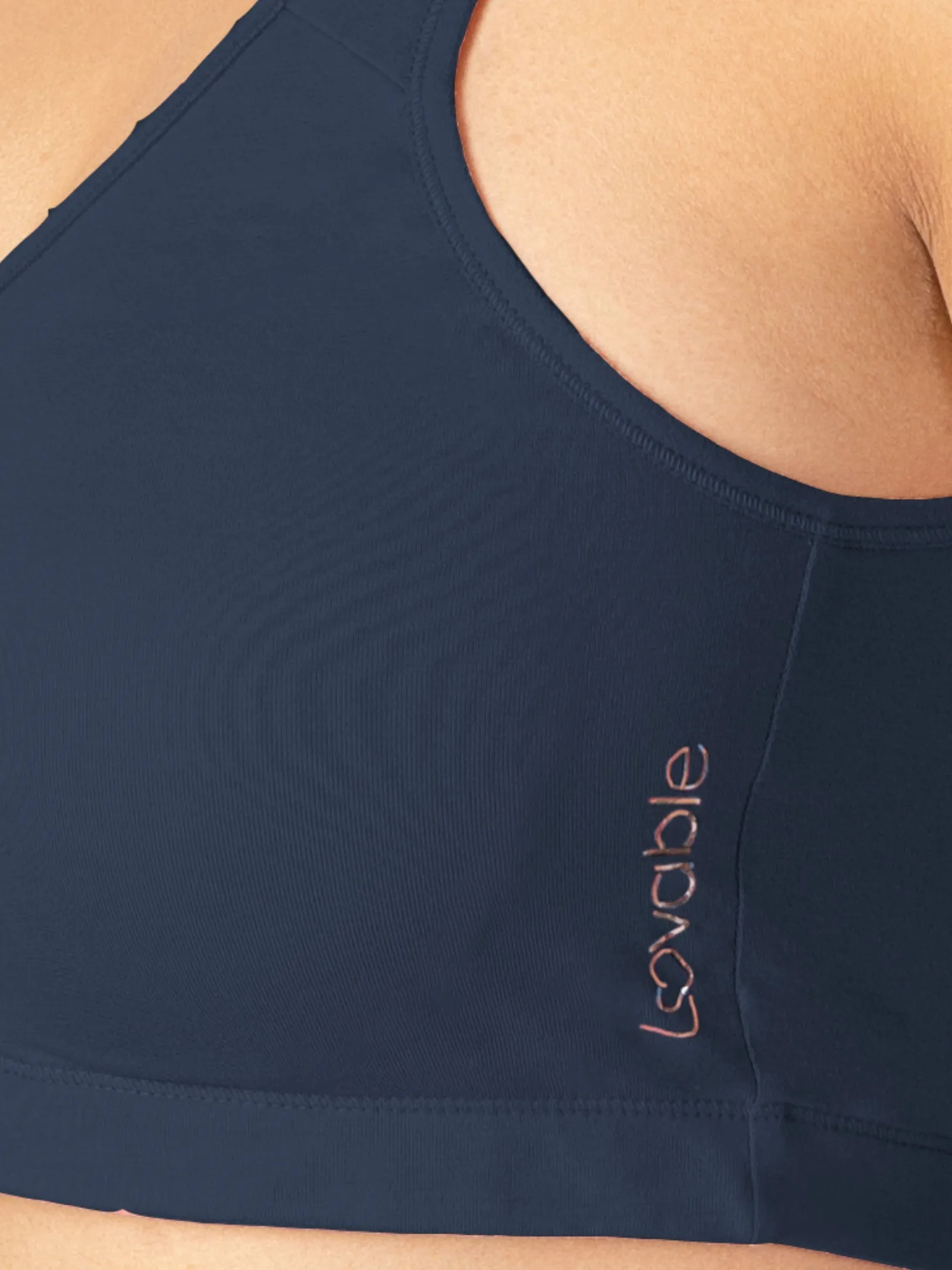 Lovable Womens Removable pad Non Wired Full Coverage Sports Bra
