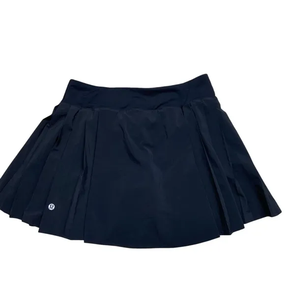 Lululemon Side-Pleat High-Rise Tennis SkirtBlack 6 W8ADU