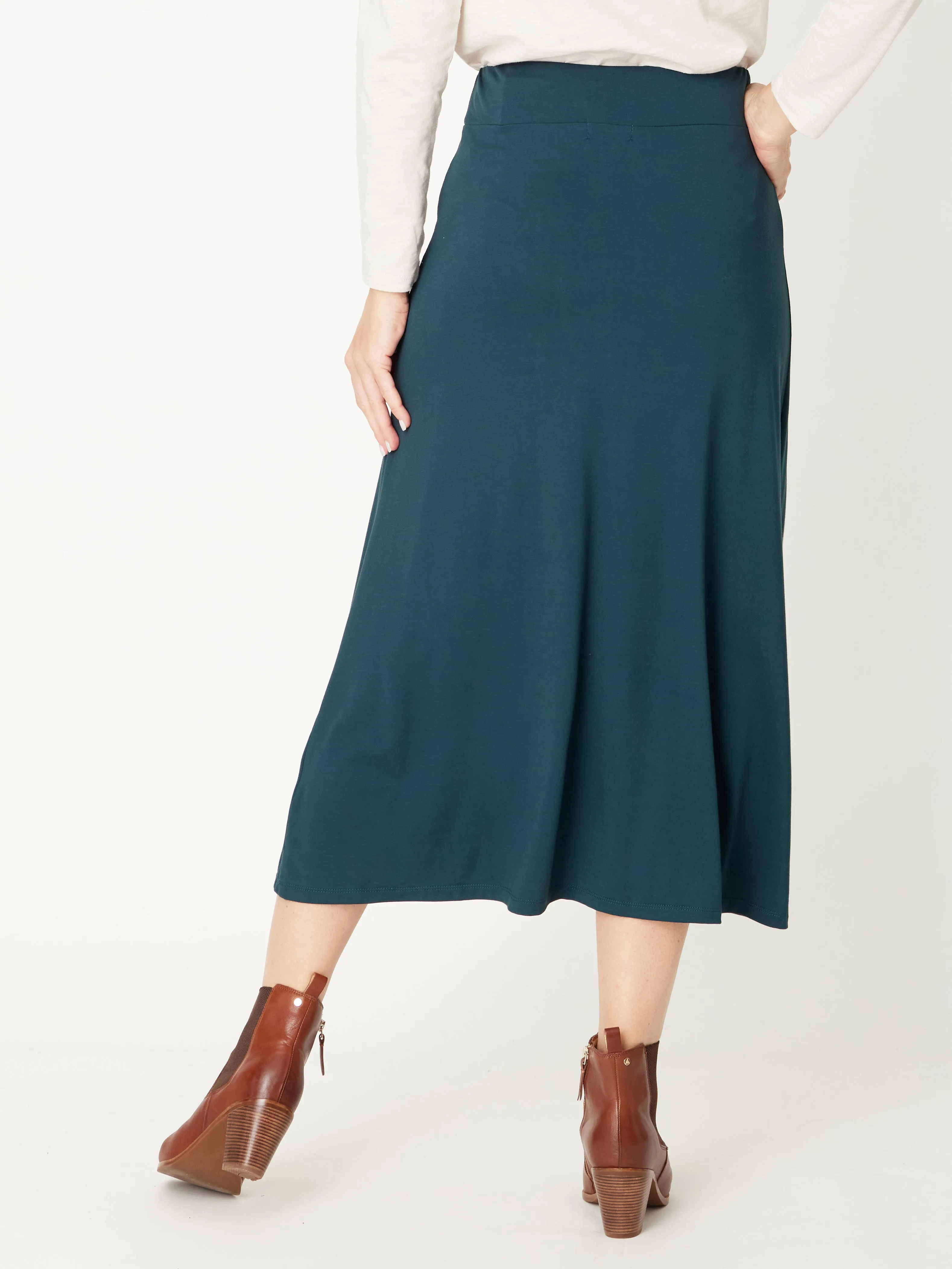 Lux Bamboo Swing Skirt - Forest- 31010