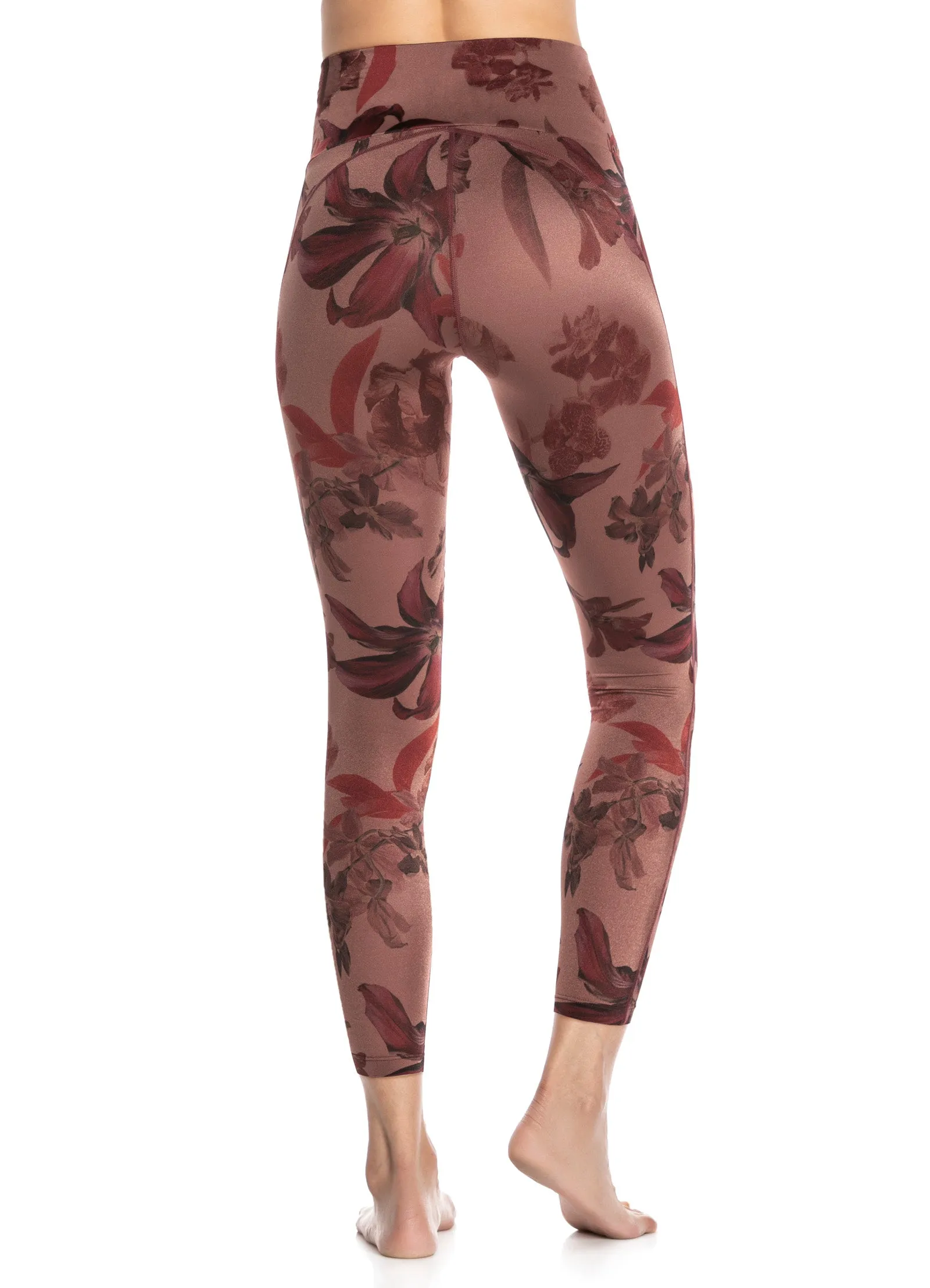 Maaji Dazzling High Flora Amaranth High Rise Leggings
