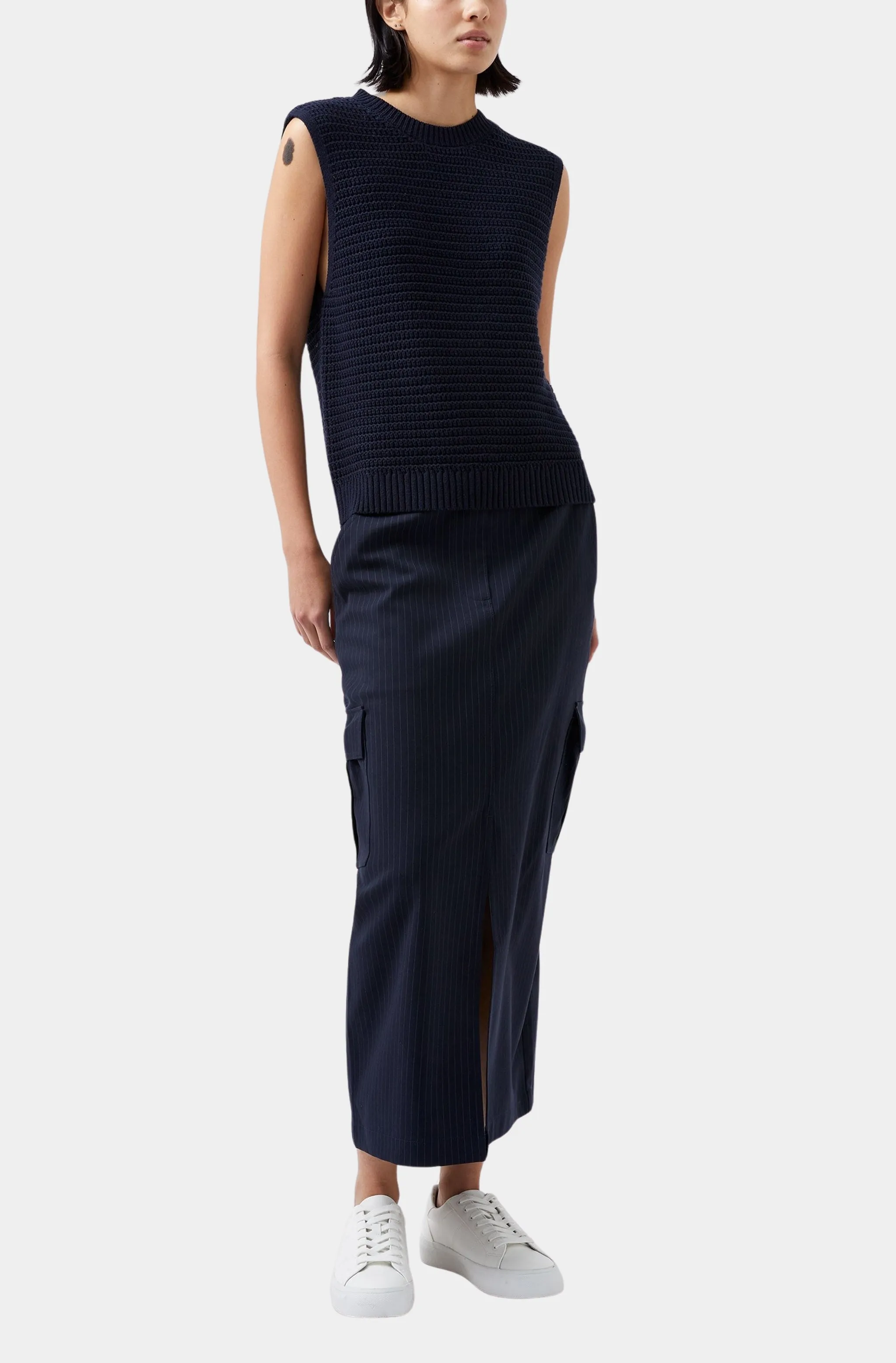 Manda Open Knit Vest