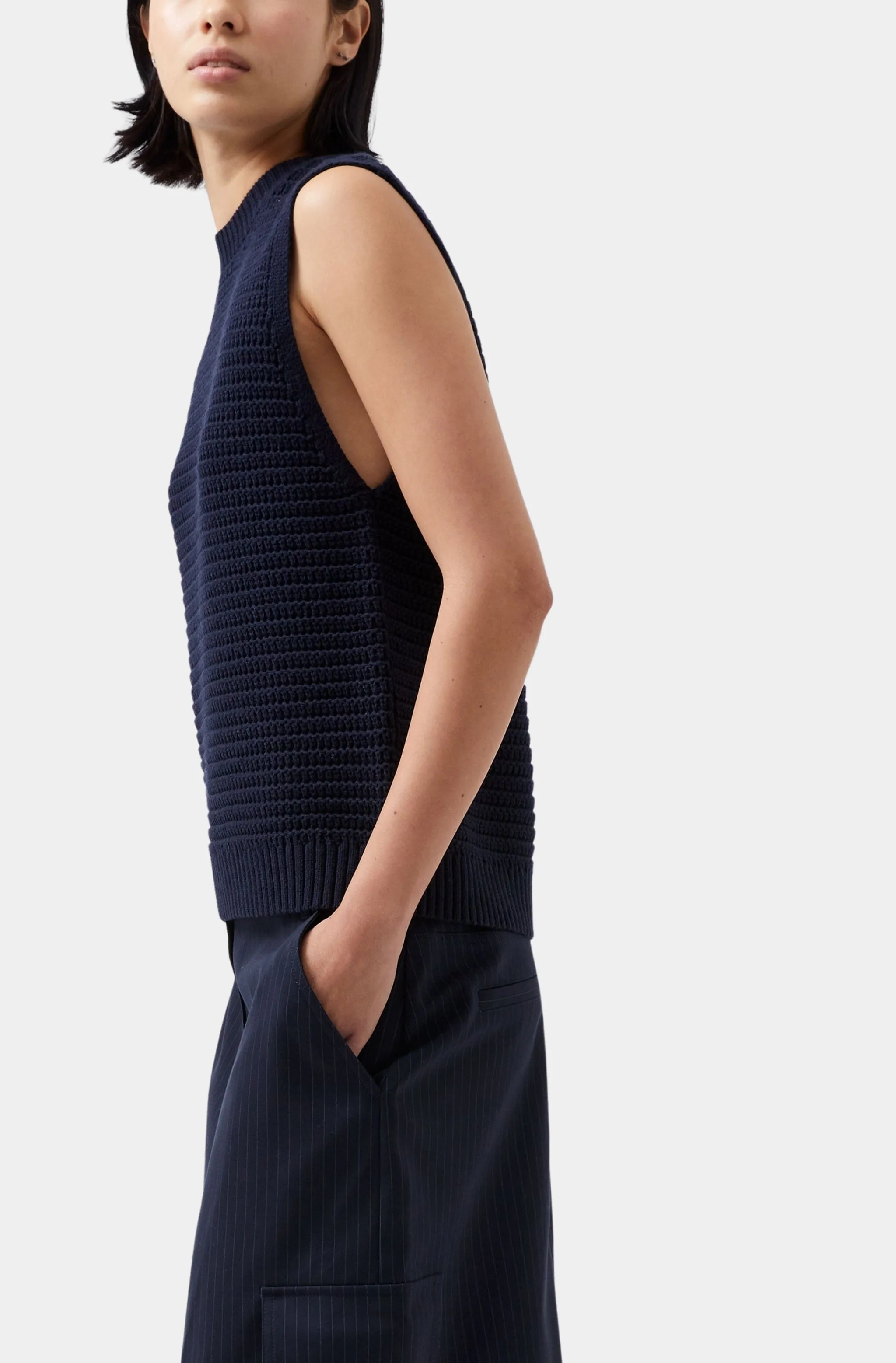 Manda Open Knit Vest