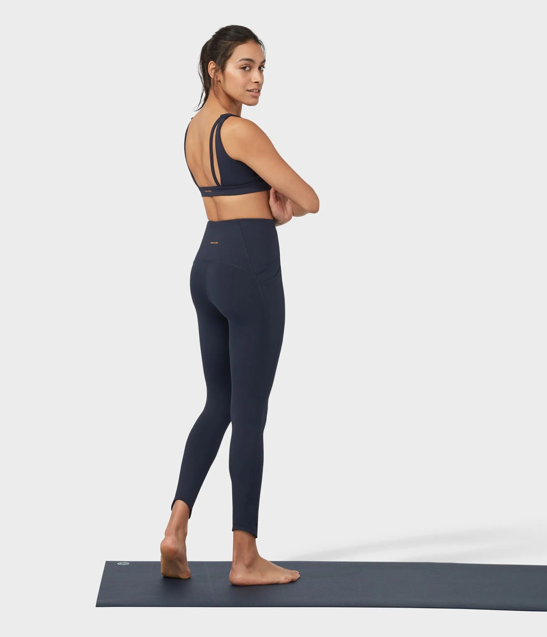 Manduka Apparel - Women's PRO Legging - High Rise 7/8 W/Pocket - Dark Sapphire