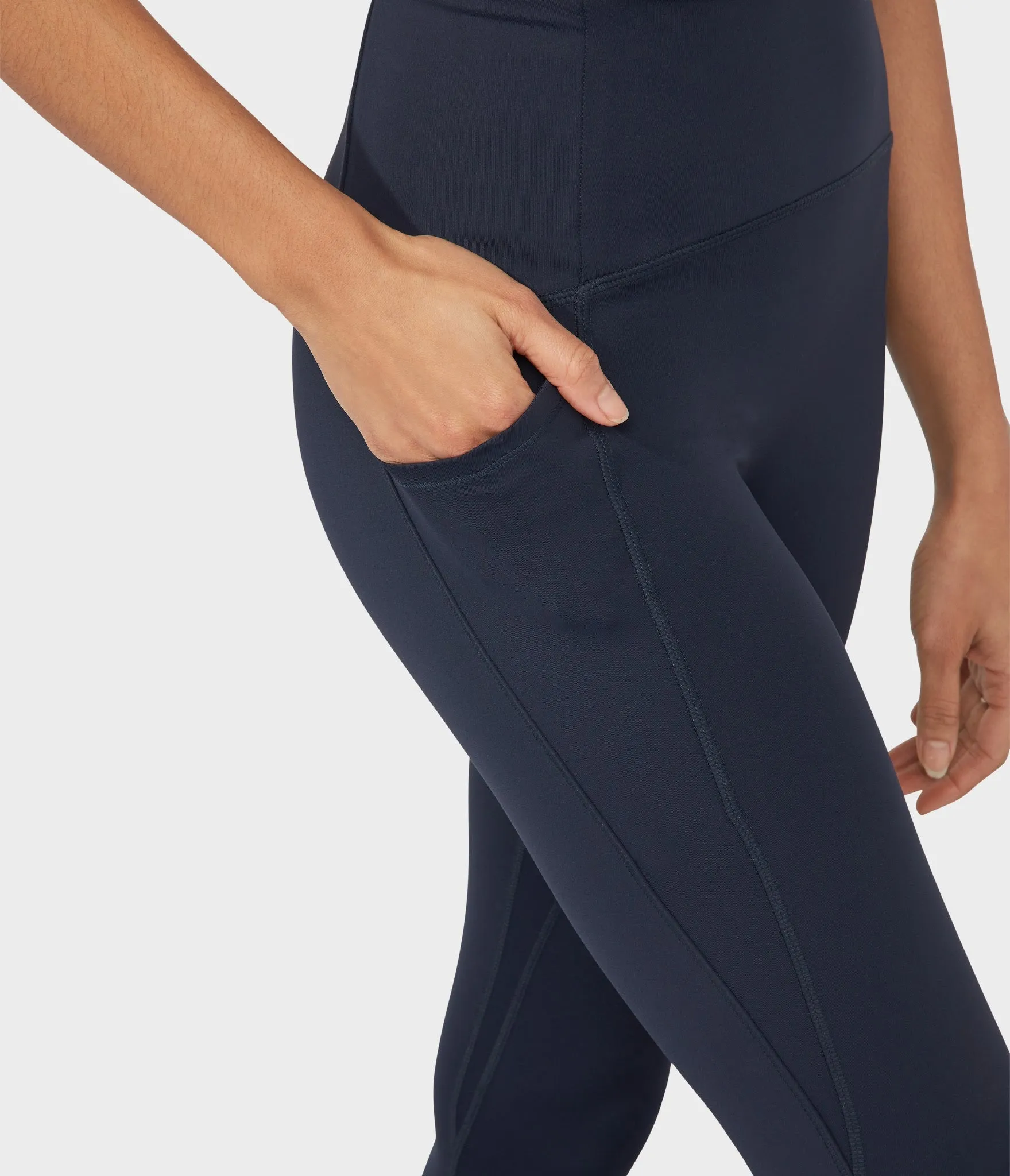Manduka Apparel - Women's PRO Legging - High Rise 7/8 W/Pocket - Dark Sapphire