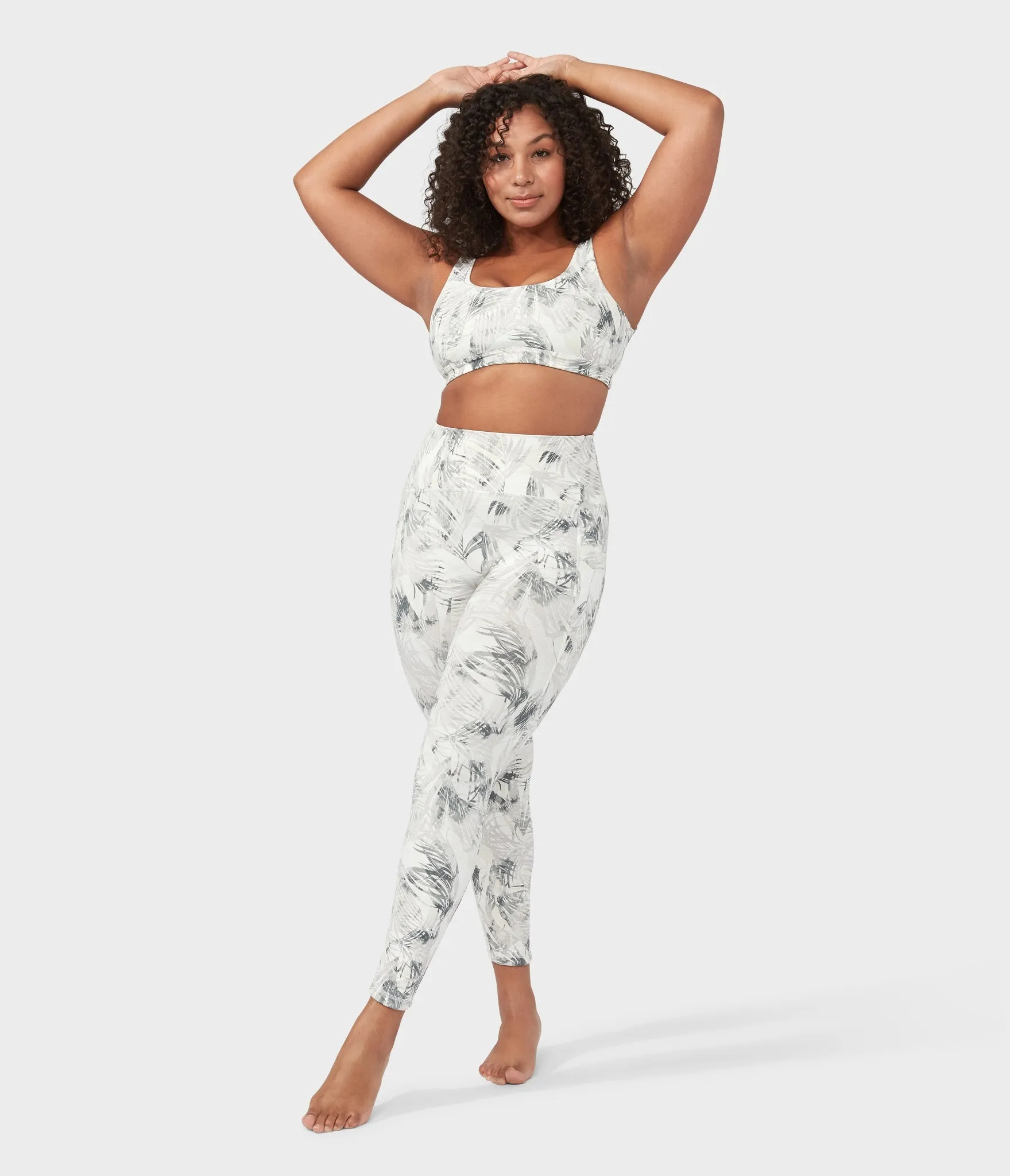 Manduka Apparel - Women's PRO Legging - High Rise 7/8 W/Pocket - Tropics - Grey