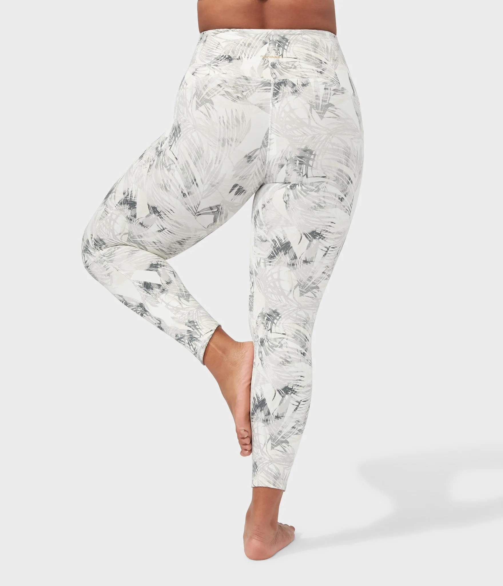 Manduka Apparel - Women's PRO Legging - High Rise 7/8 W/Pocket - Tropics - Grey