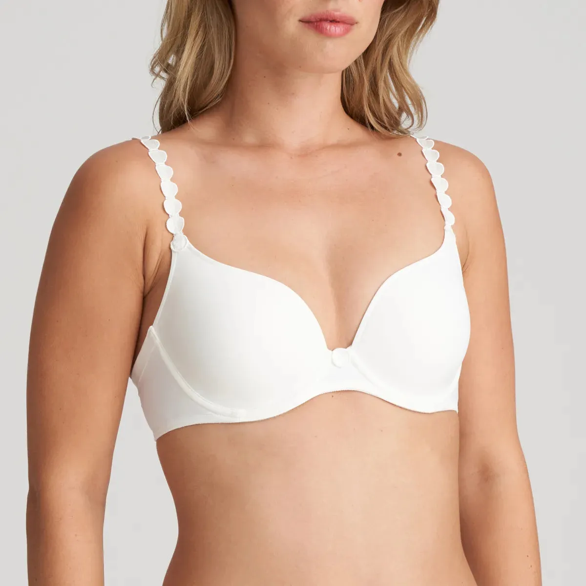Marie Jo Tom Padded Heart Shape Bra 0120826- Natural/White