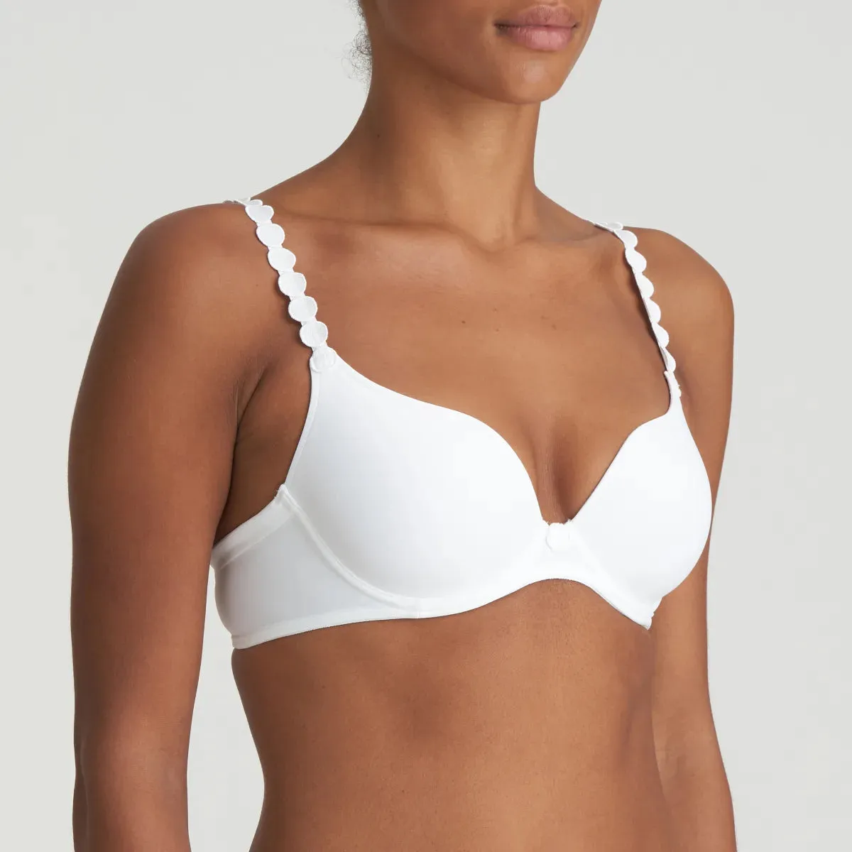 Marie Jo Tom Padded Heart Shape Bra 0120826- Natural/White